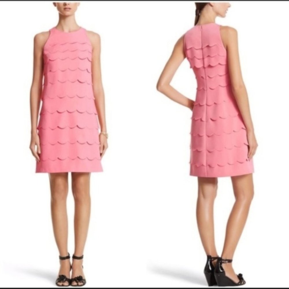 WHBM Pink Scallop Dress